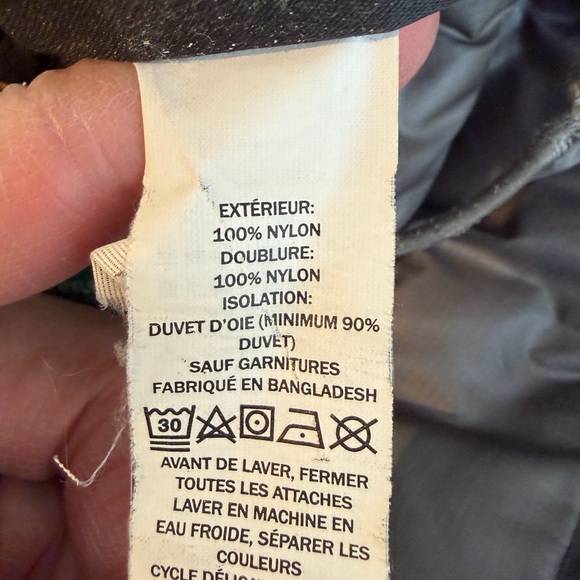 L.L. Bean Men's Black hooded downtek Puffer Jacket size Large tall - Picture 10 of 11